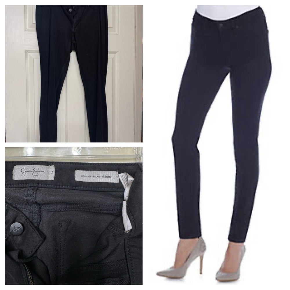 Jessica Simpson Black Kiss Me Super Skinny Jeans